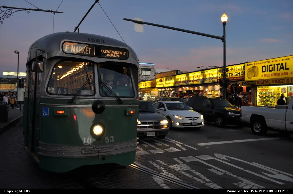 streetcar links market street et fishermanwharf