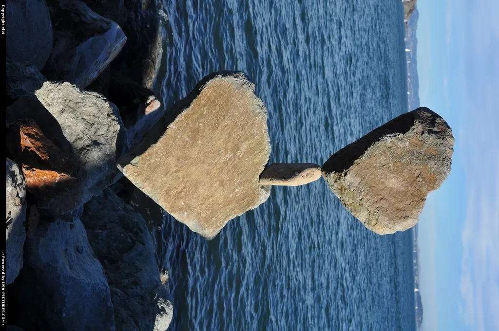 Bill Dan's Rock Balancing, here at Sausalito CA.