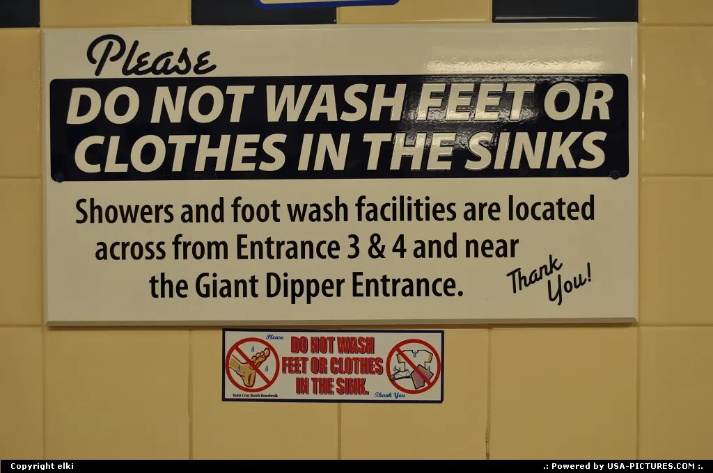 Wash feet in the sinks ?? who ever think of doing that ?