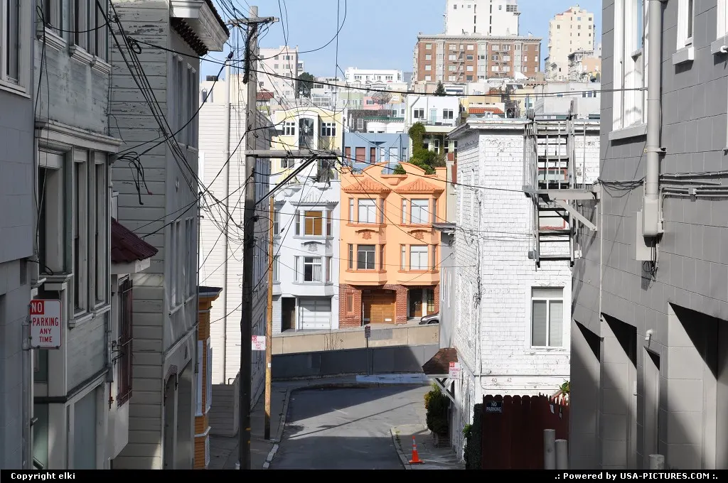 Nice and colorfull houses in san francisco