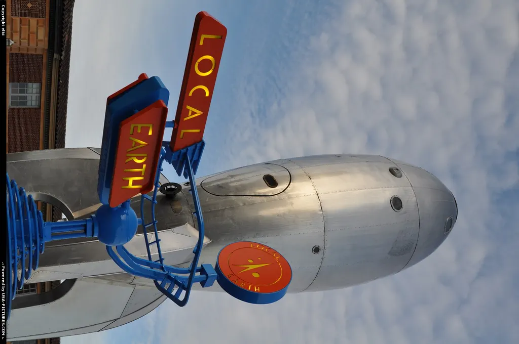 The 40 foot rocket ship next to pier 14 on embarcadero.