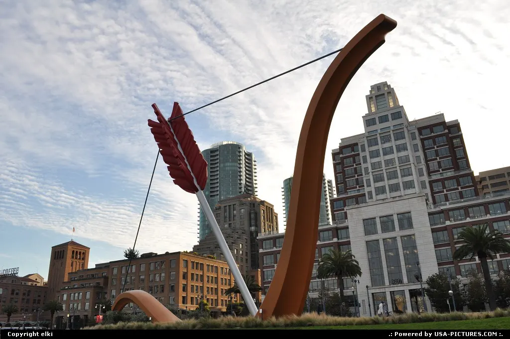 Rincon Park and Cupid's Span on embarcadero