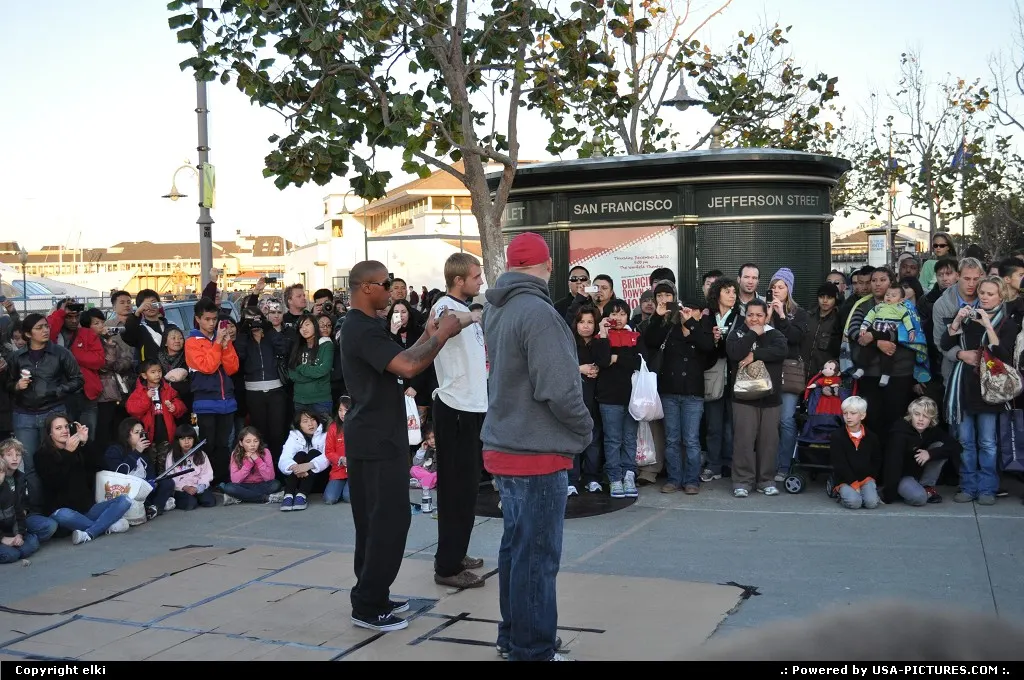 San Francisco California break dance, fisherman s wharf, pier 39, san francisco