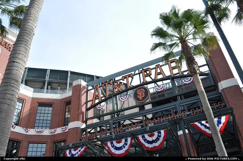 San Francisco California at&t stadium, at&t park, san francisco giants