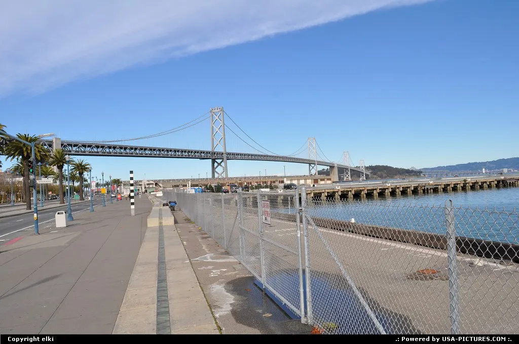 oakland bridge viewed from embarcadero