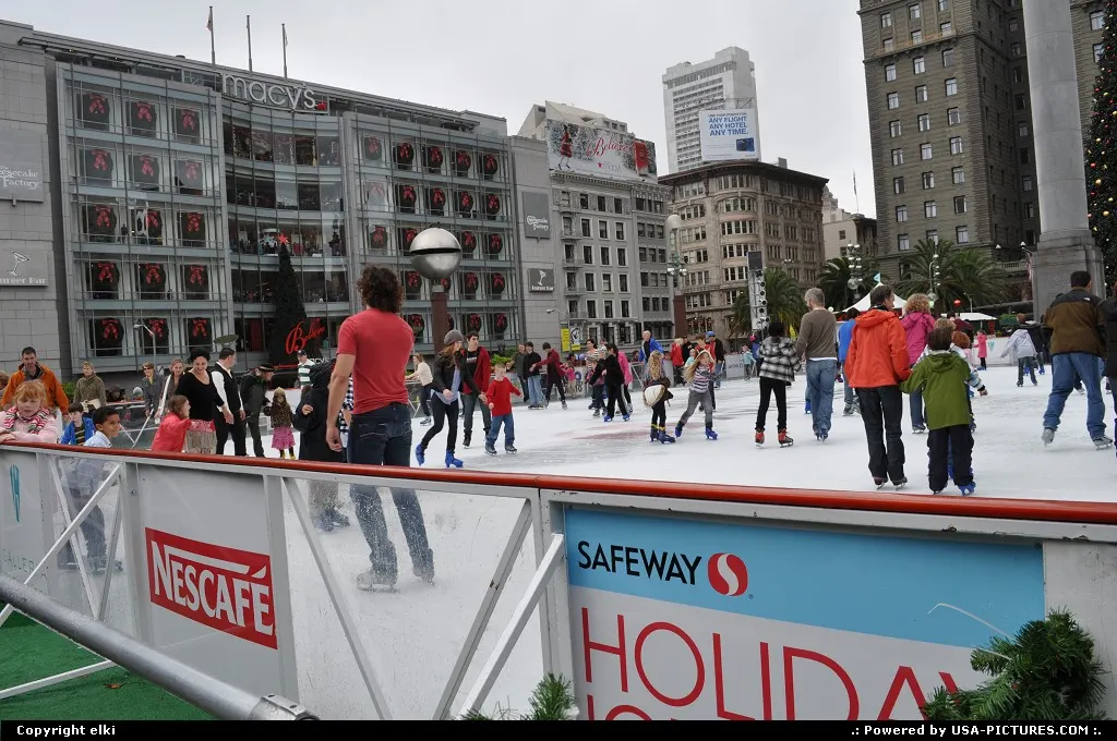 ice rink at union square san francisco
