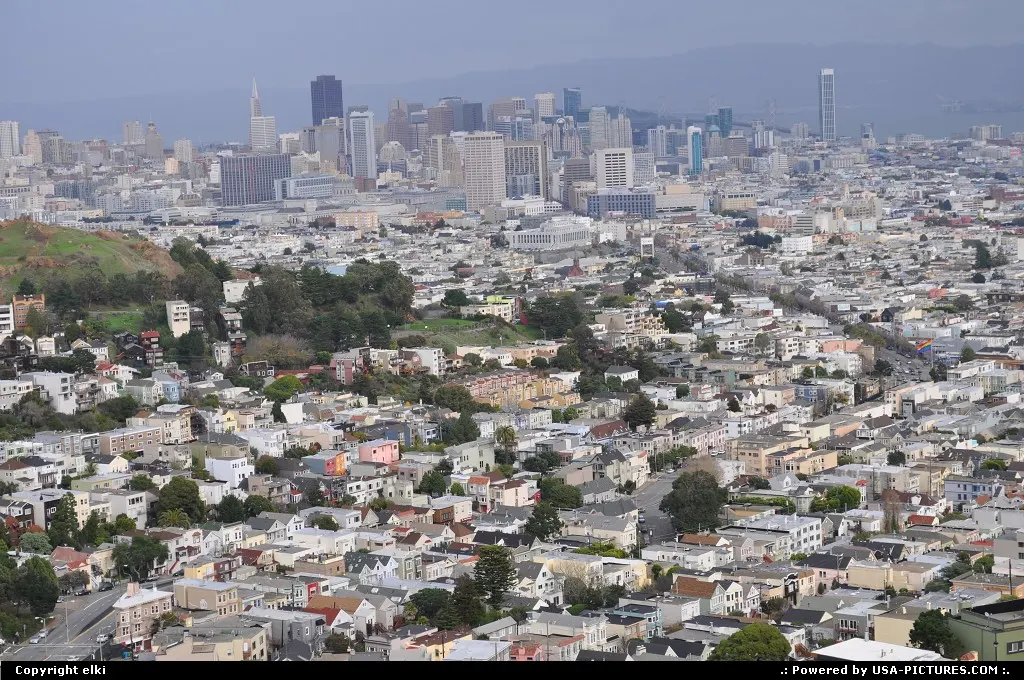 San francisco overview from twin peaks