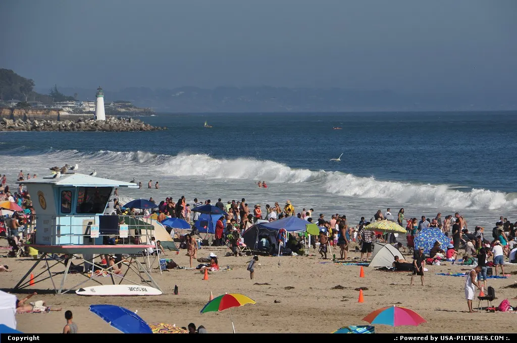 Happy Labor Day USA! Here in front of boardwalk, Santa Cruz.