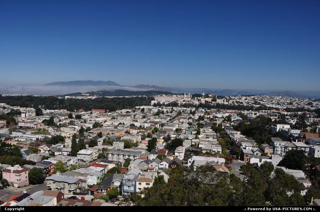 From a small hill by Twin Peaks.