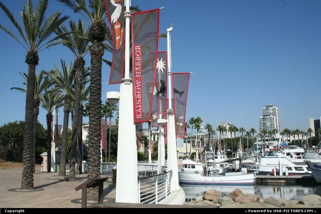 Raimbow harbor in Long Beach, a place rich in history.