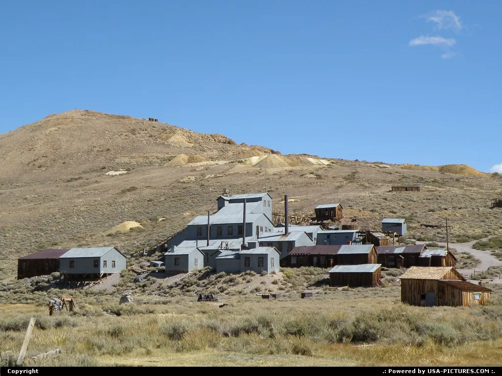 The mining city of Bodie once was the 3rd in California. Dismantled after World War II