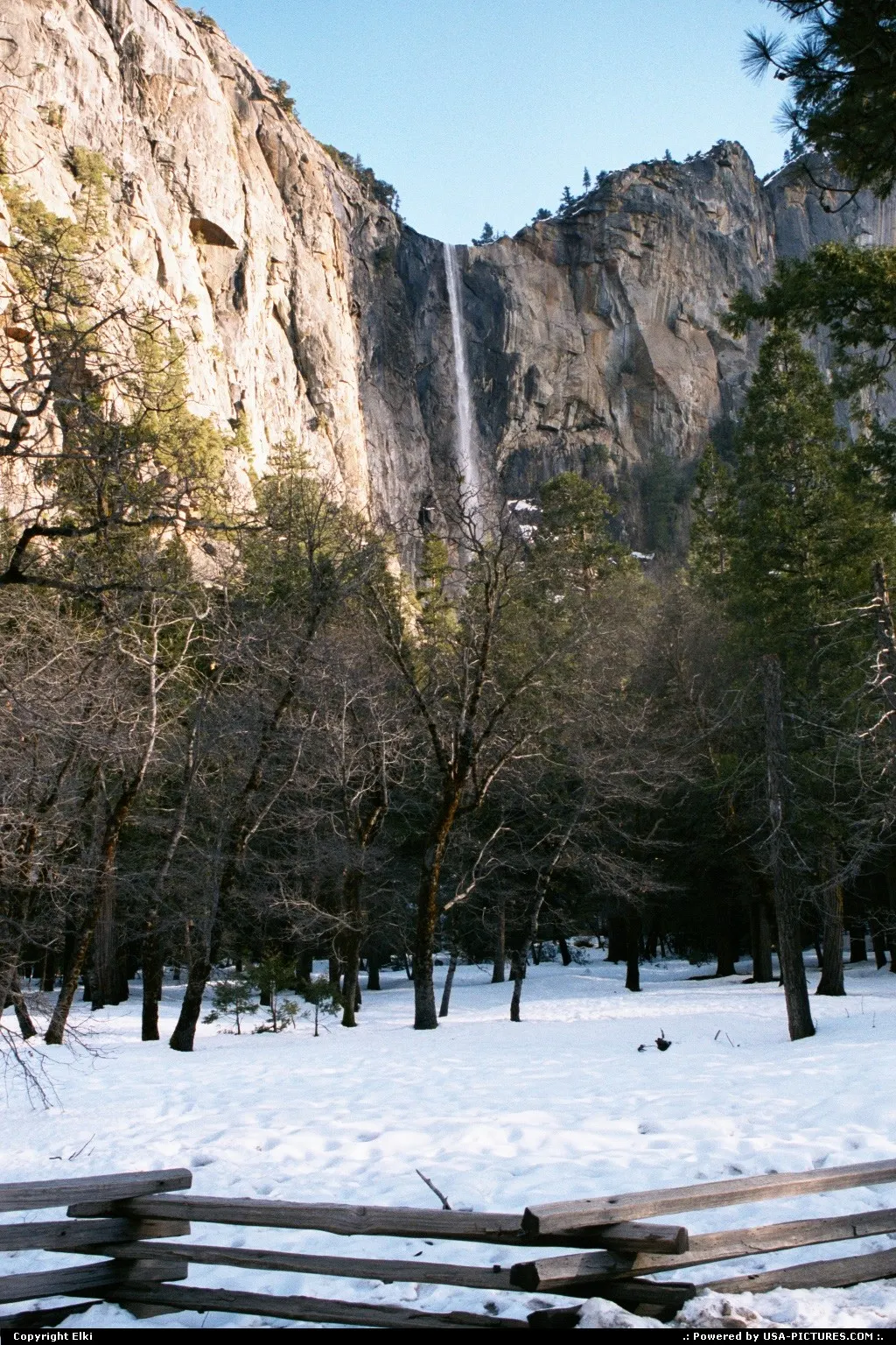 Yosemite valley in winter