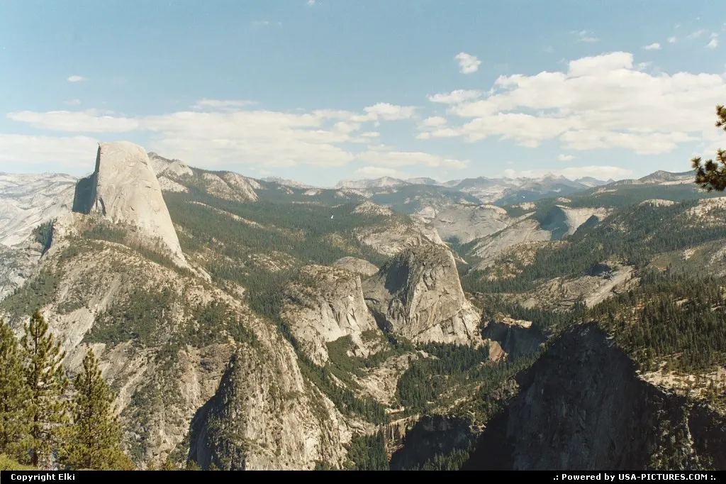 Amazing view from Glacier Point. Half Dome, to the left