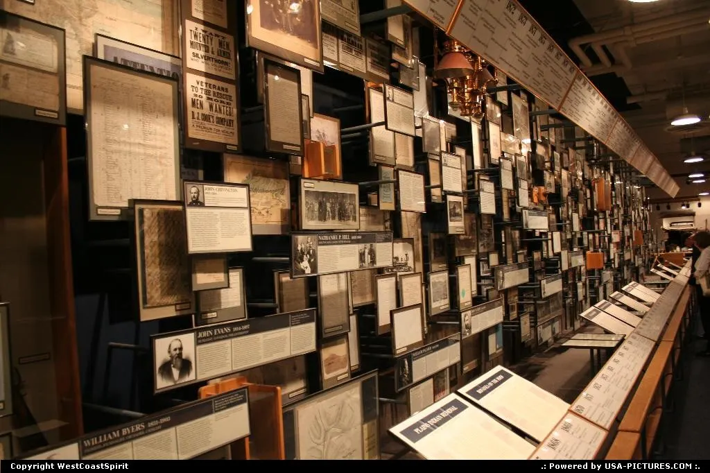 Time line featuring highlights of the history of the State.