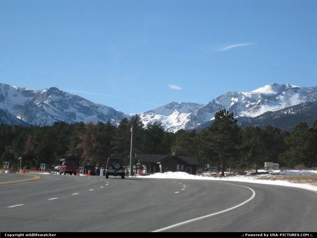South entrance into Rocky Mountain National Park.