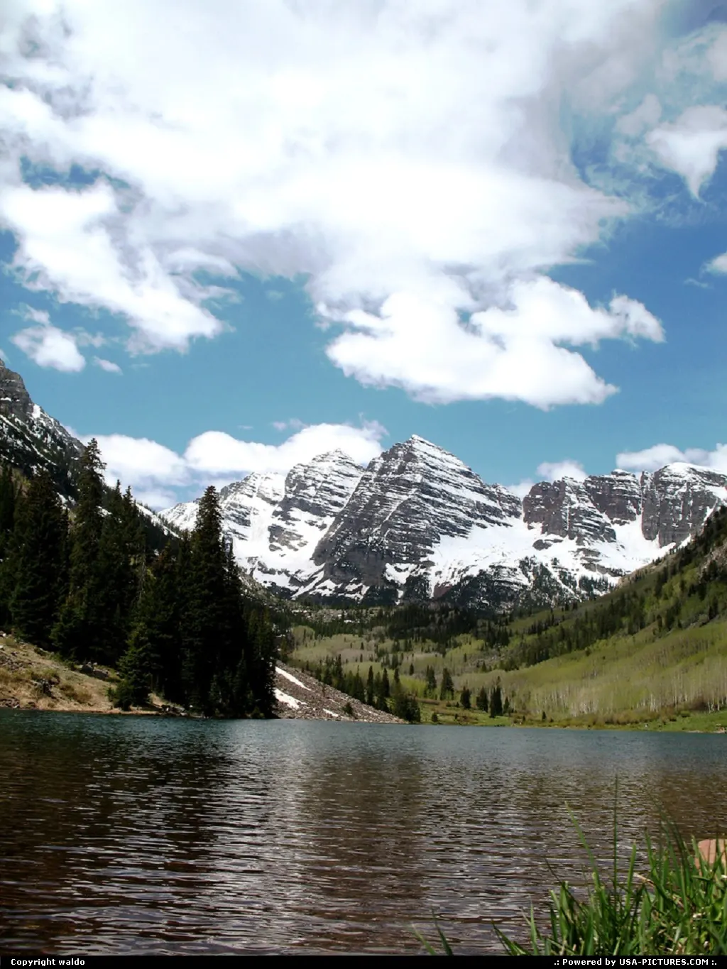 Maroon Lake at Maroon Bells. Aspen, Colorado