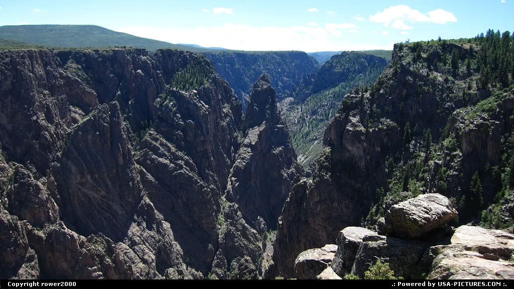Views of the Rim of the Black Canyon of the Gunnison.