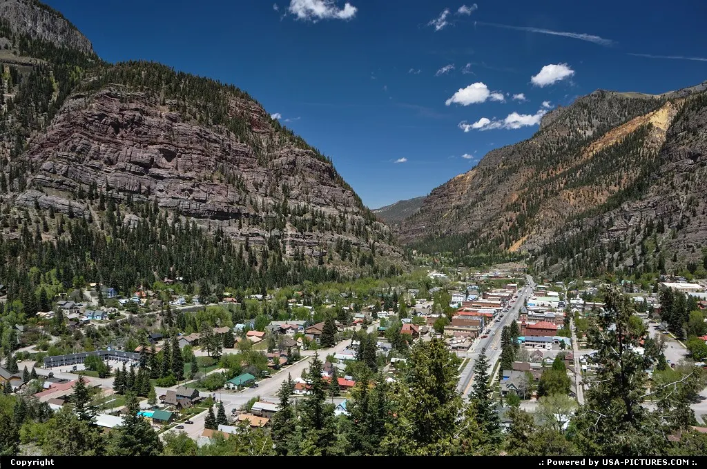 Arriving Silverton, on our way to Grand Junction, driving from one pass to the other on...