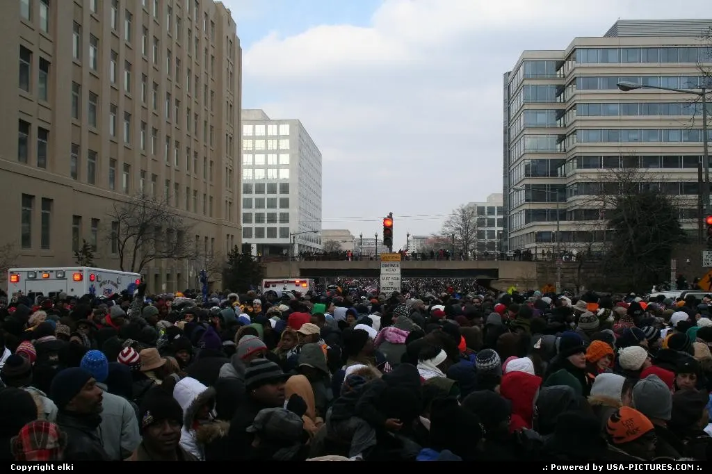 Barack Obama Inauguration day 01 20 2009. oupss congestioned area