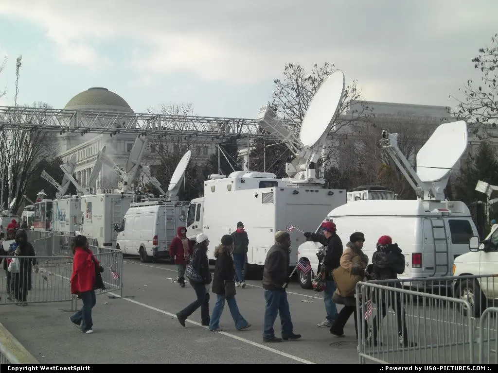 Media coverage was obviously extensive, with a lot of TV trucks around.