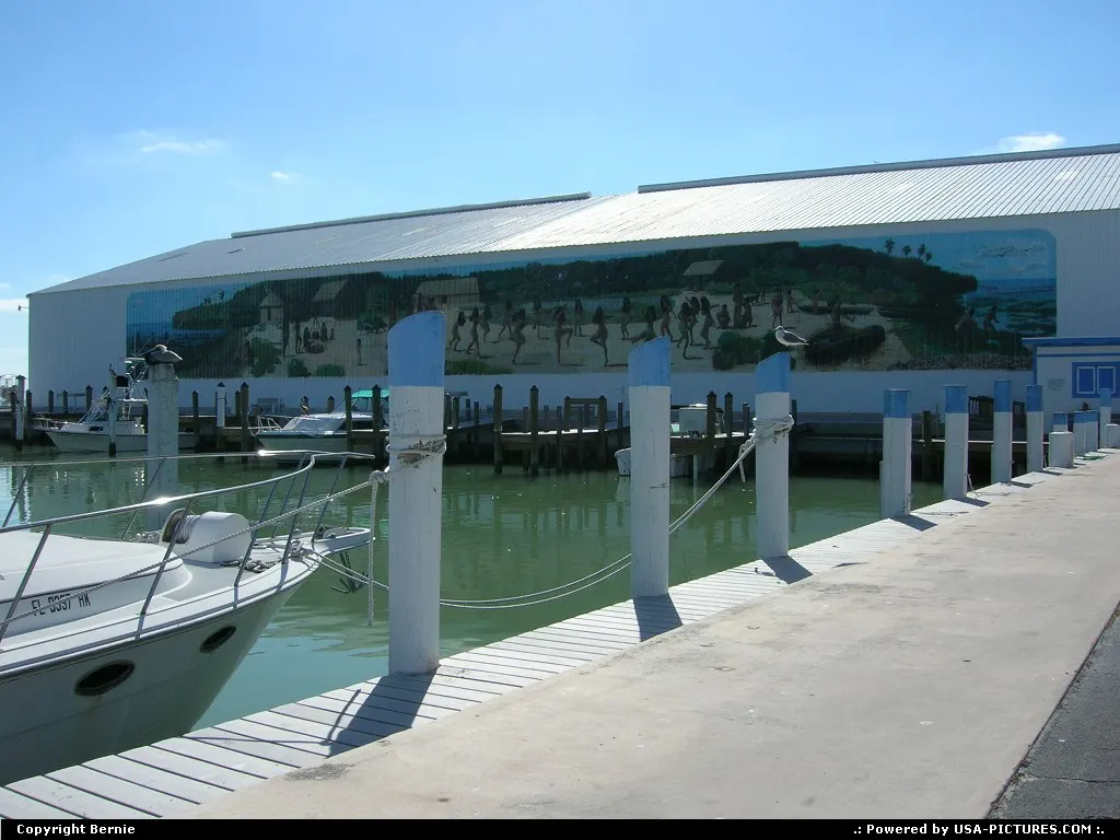 Wonderful paint on this boat hangar, Florida Keys