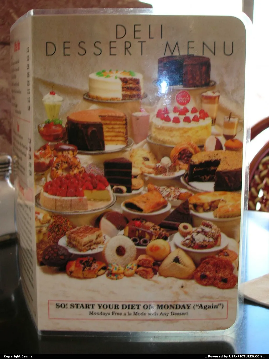 And don't forget to start your diet on monday !
