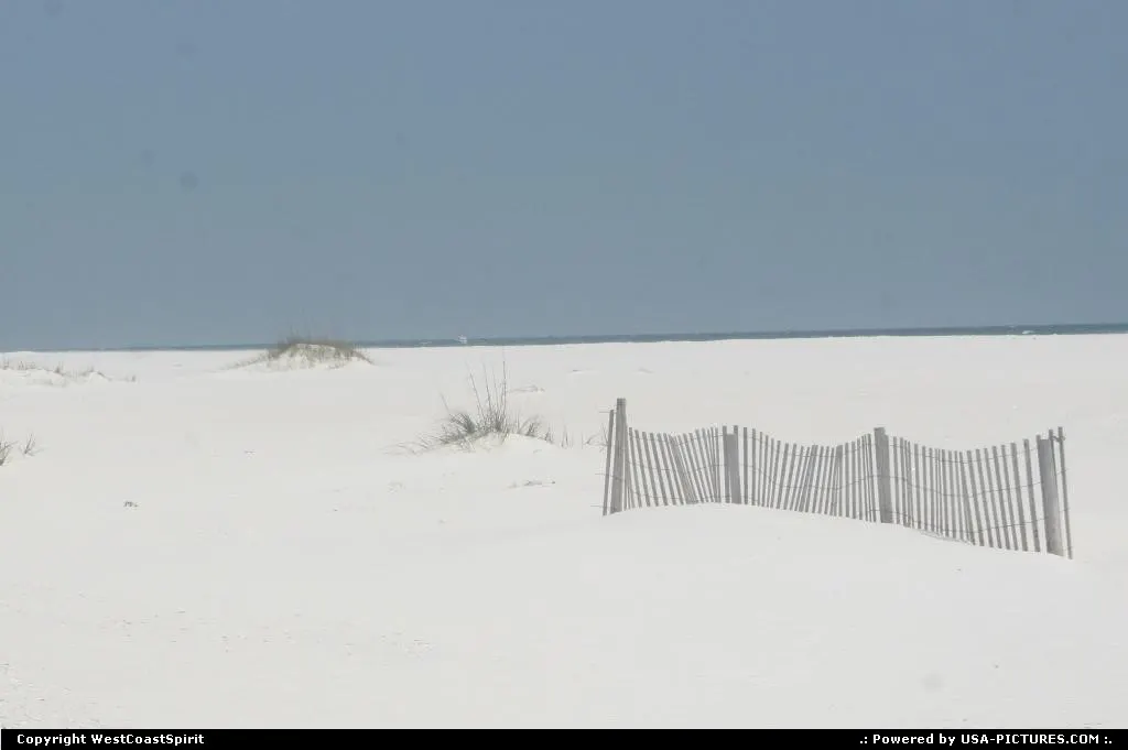 The sand strip stretching down between Pensacola and Navarre Beach.