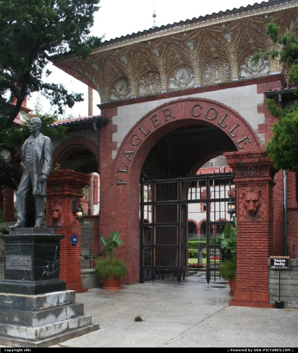 Entry of flagler college in st augustine florida