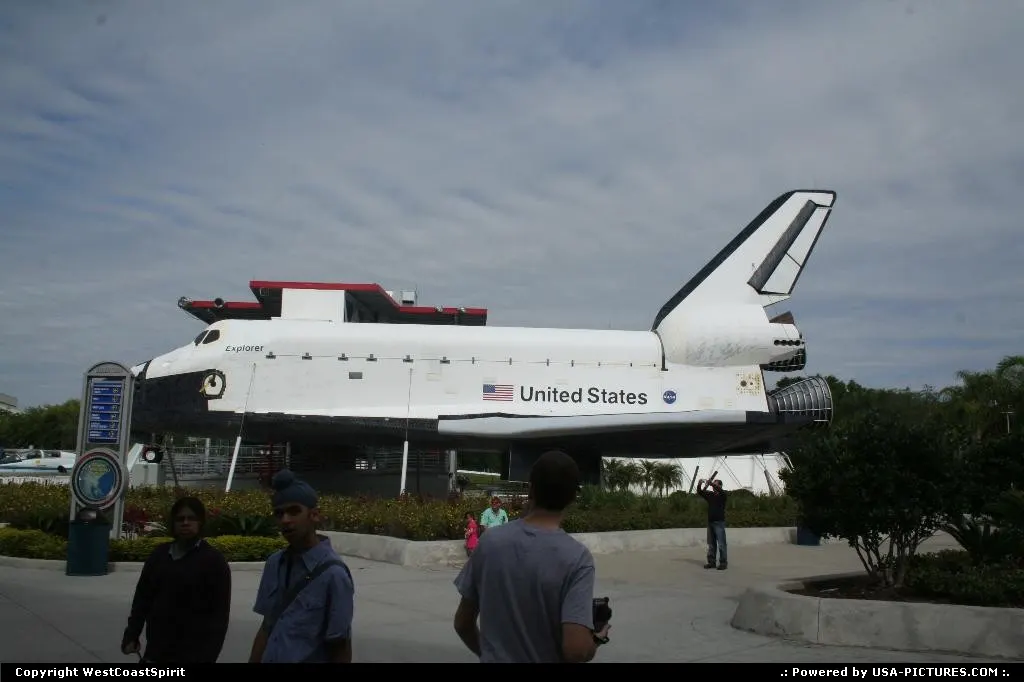 The Space Shuttle on display at the Kennedy Space Center.