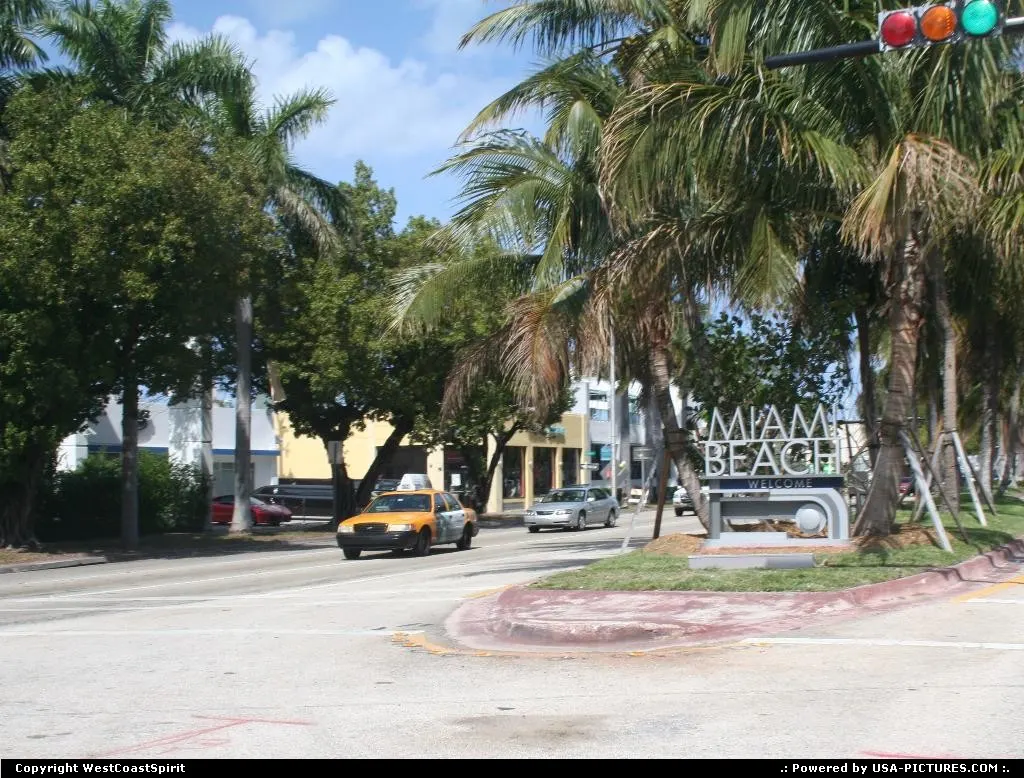 Arriving in Miami Beach, located in the inlet on the bay, a couple of bridges afar down...