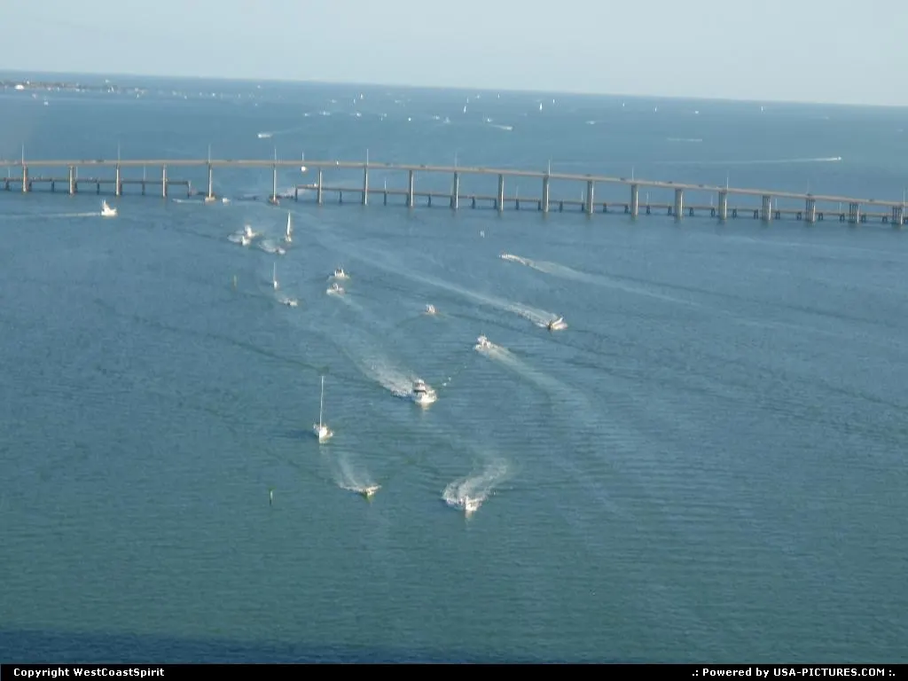 Bridge / Rickenbacker Causeway linking Key Biscayne and Miami.