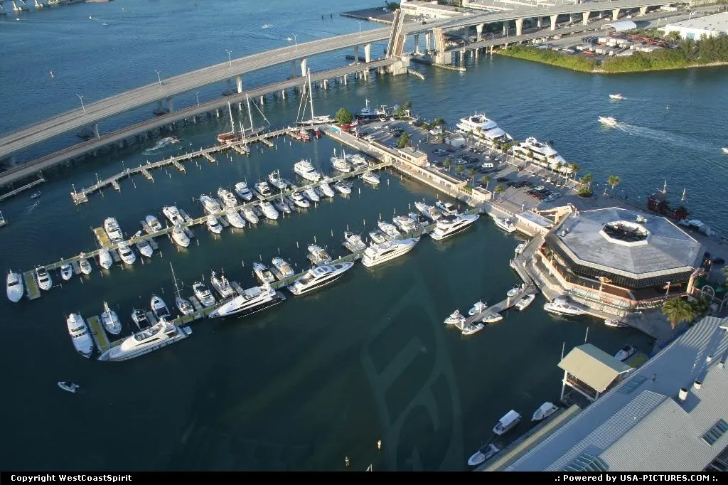 Bayside Marina in downtown Miami.