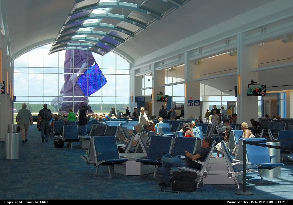 JAX - Jacksonville International Airport passenger concourse