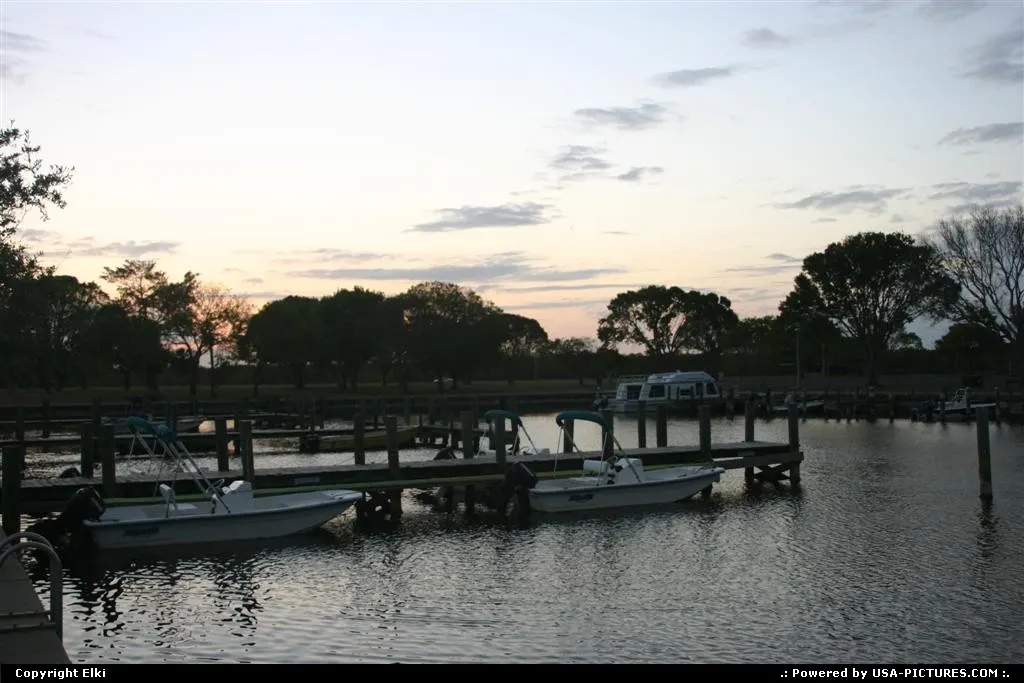 Marina, sunset