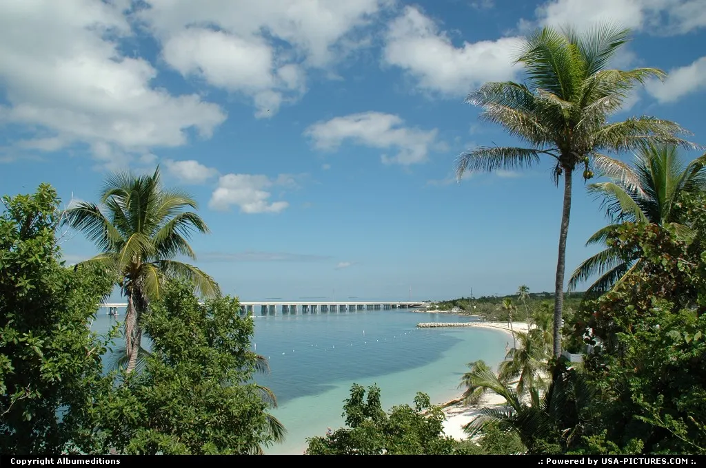 The Floriday Keys are connected by a system of bridges.