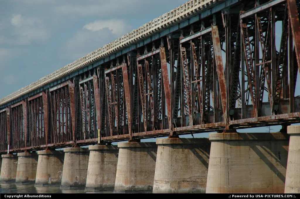 Remains of the Overseas Railroad, Florida Keys. For webgallery: www.caribbean-editions.nl