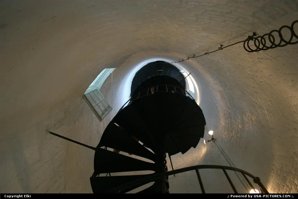 Within the lighthouse
