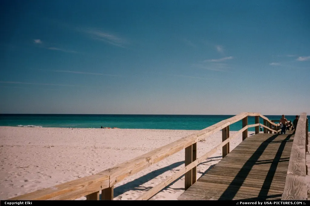 White sand beach in western florida