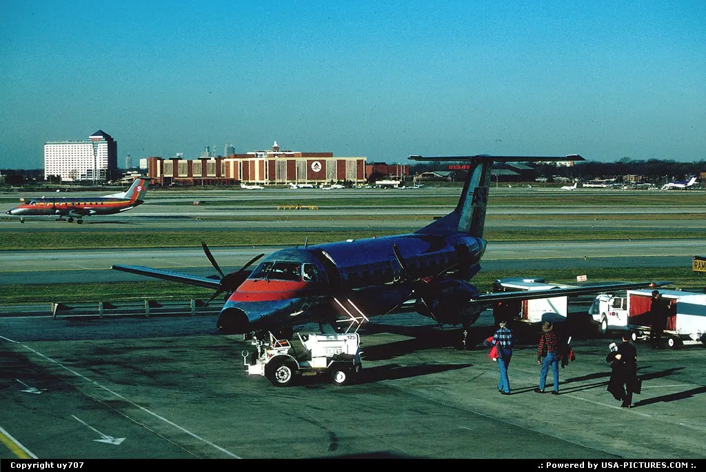 An Atlantic Southeast Airlines brazilian made Embraer EMB120