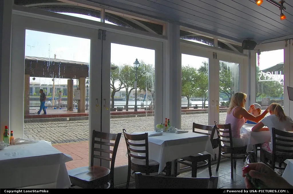 Huey's New Orleans-style restaurant in Savannah's waterfront district.