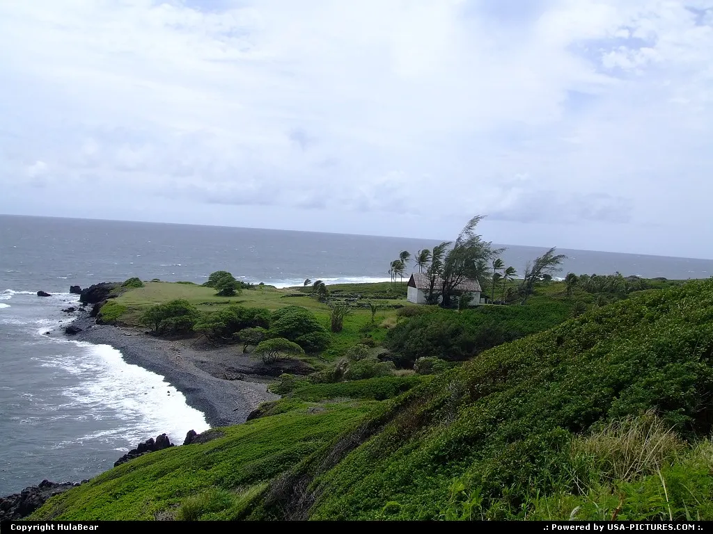 Old Hui Aloha Church and cemetary located at Niumalu Ahupua`a, Kaupo Moku historic site...
