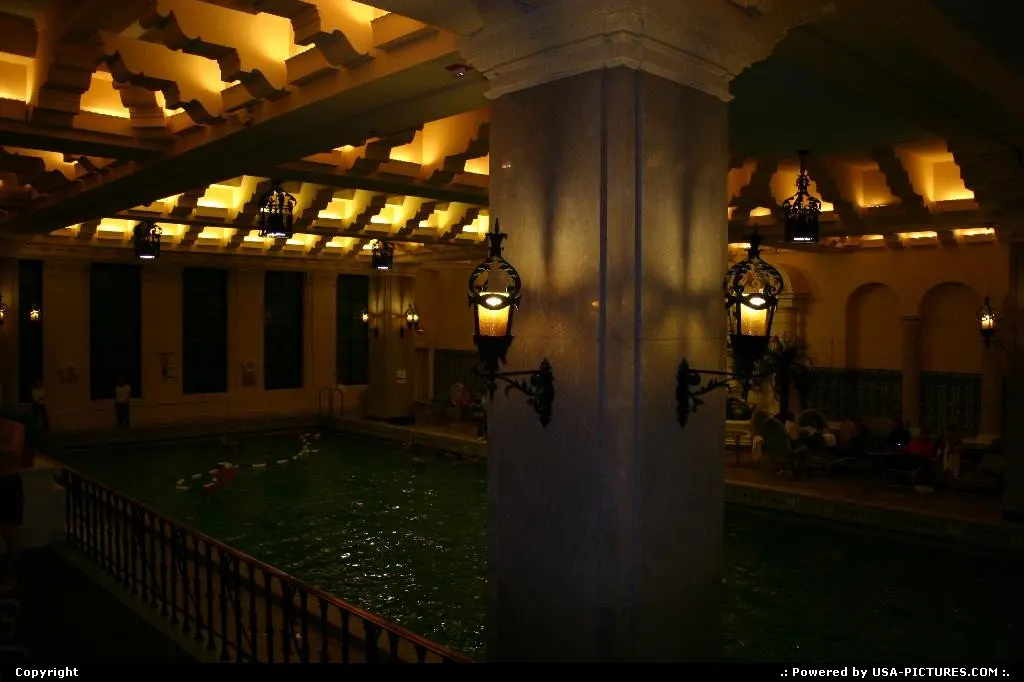 The amazing and antic pool at the Intercontinental Hotel, downtown Chicago