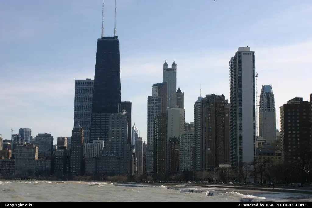 Chicago Skyline from North beaches