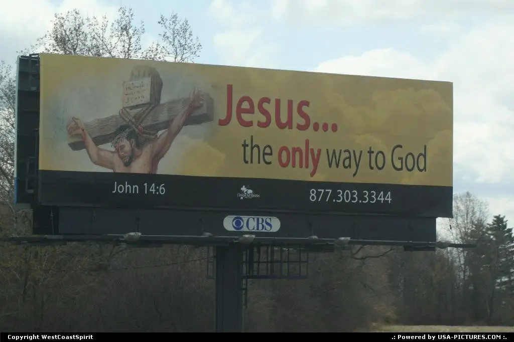 Interesting billboard on the Interstate, en route from Indianapolis to Saint Louis.