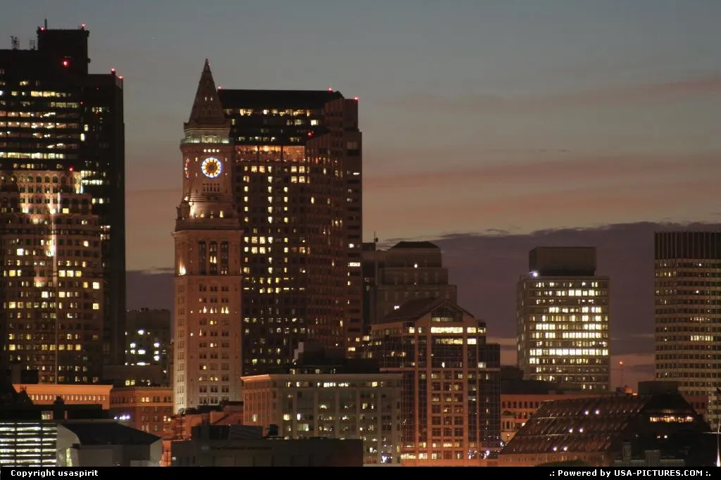 Boston by night.
