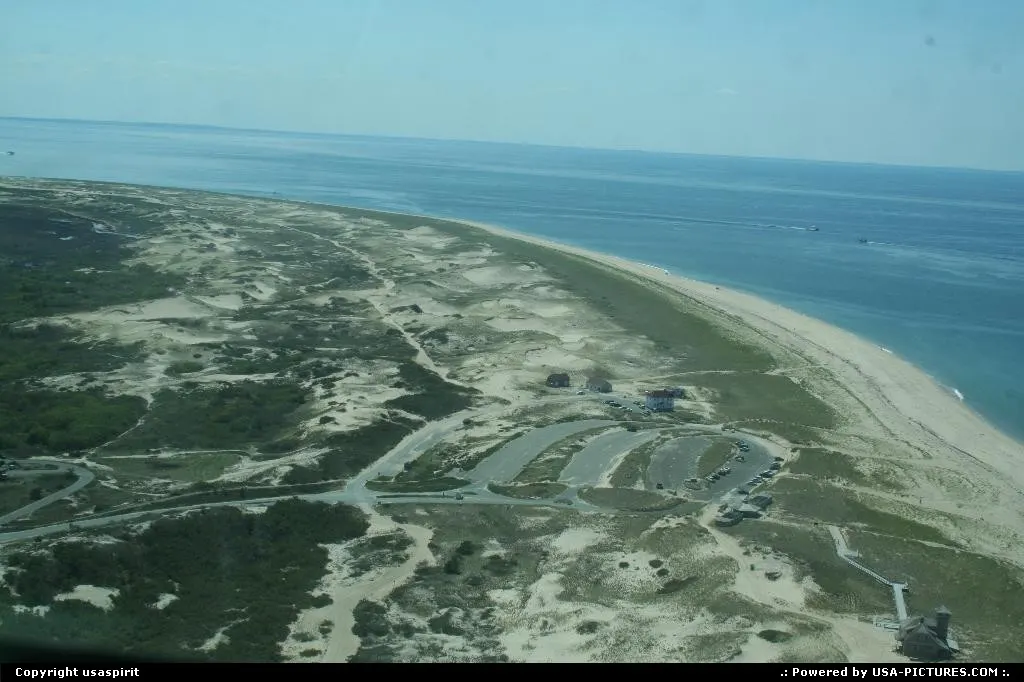 View of cape code from plane