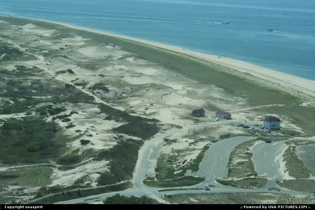 View of cape code from plane