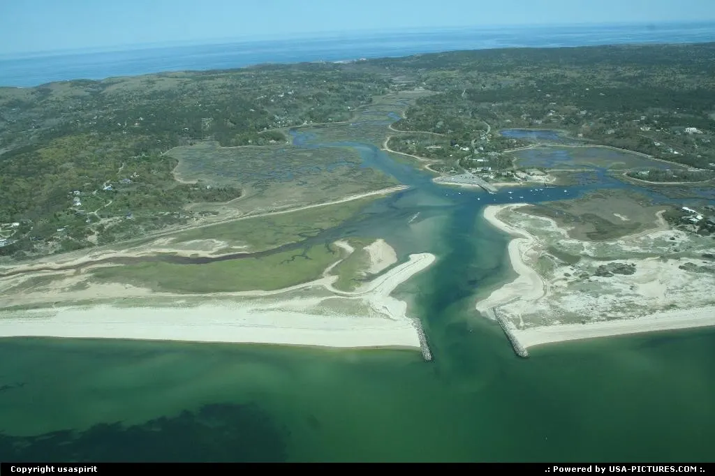 View of cape code from plane