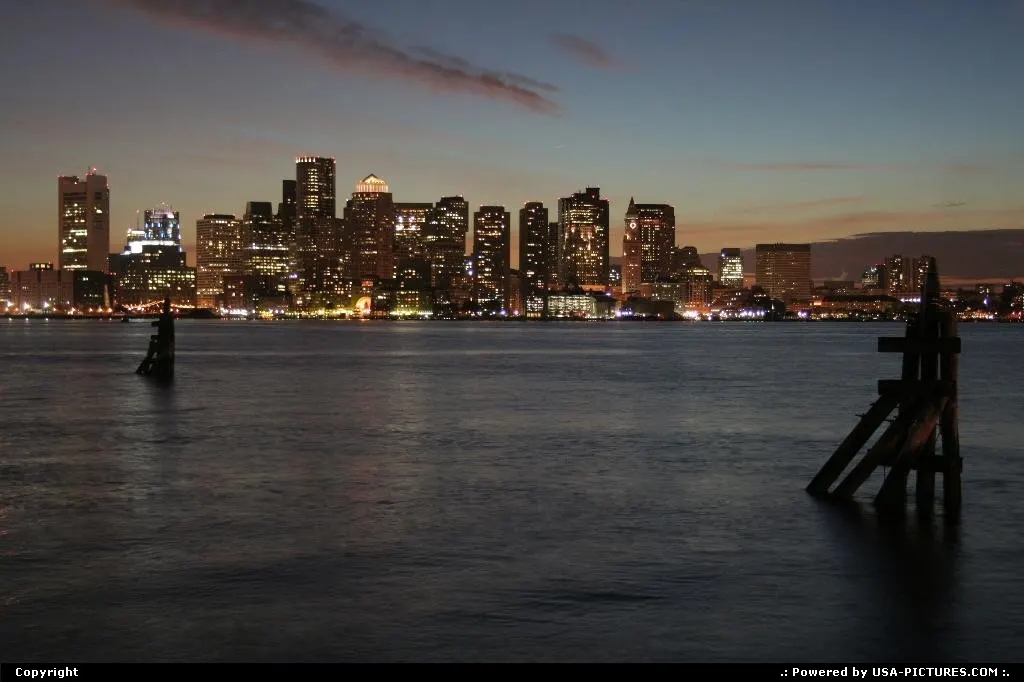 Boston Skyline from the aiport