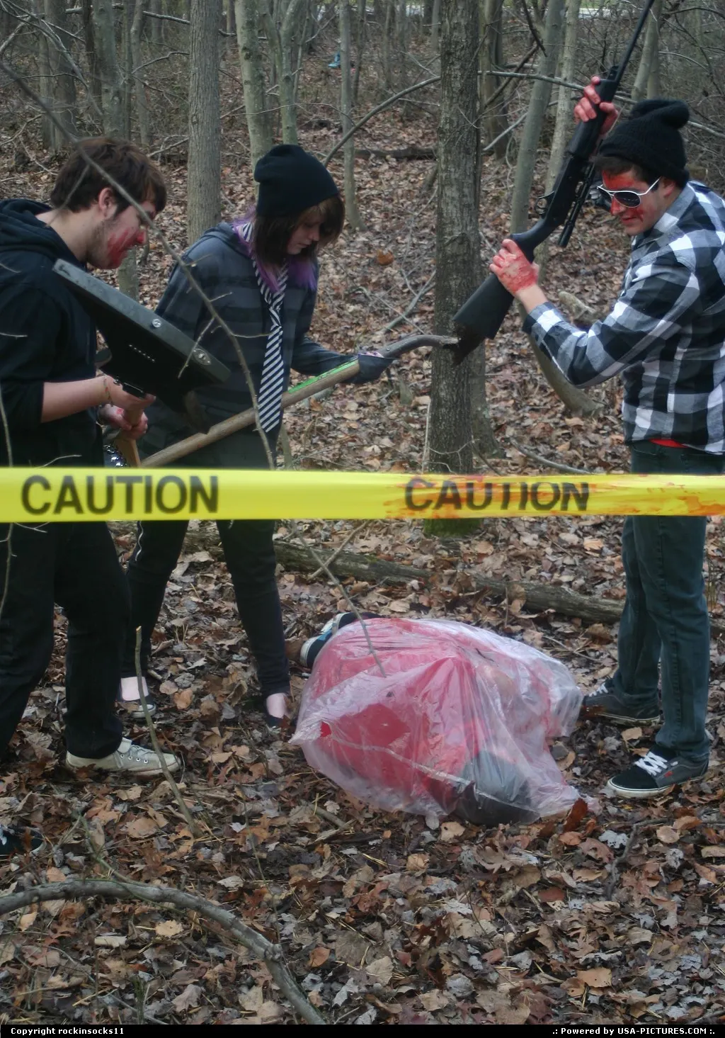 me and some friends acting for photo class